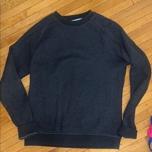 Tracksmith Gray/Blue Crewneck Wool Sweater